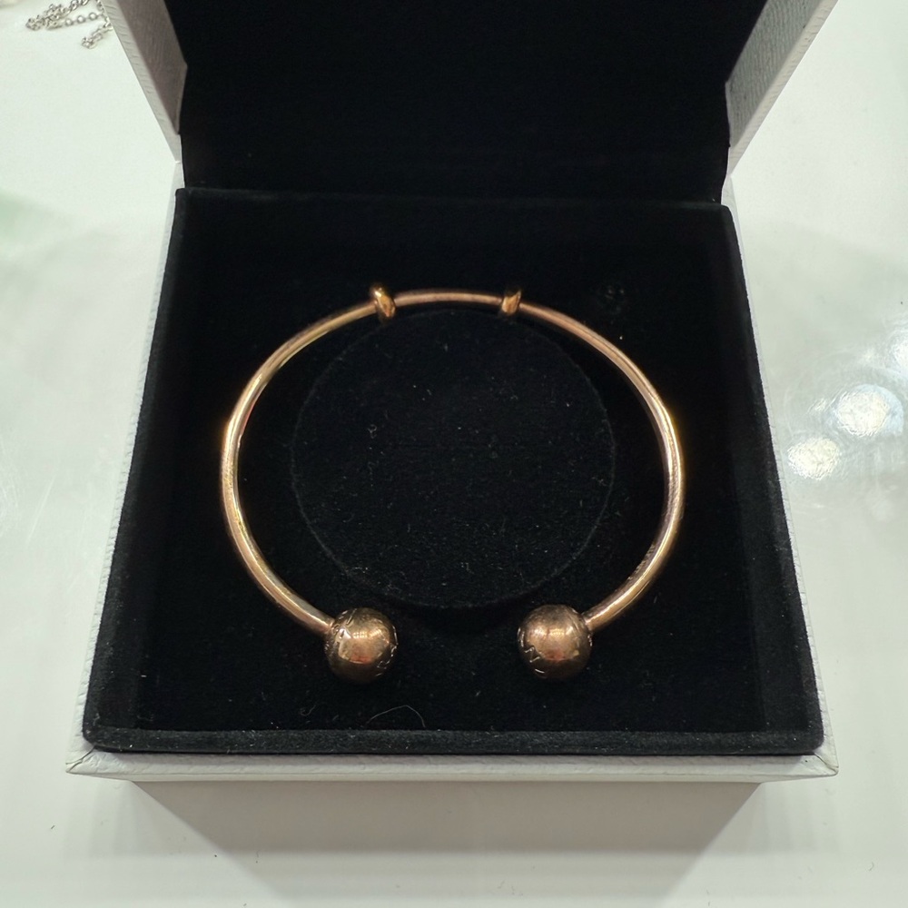 Pandora Rose Gold Bangle Minimalist Cuff